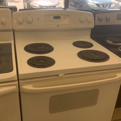 GE WHITE COIL STOVE