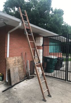 Vintage folding ladder
