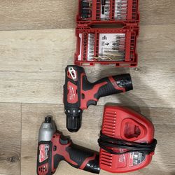 Milwaukee  M12 Wireless impact And Drill  With Charger! Impact And Drill