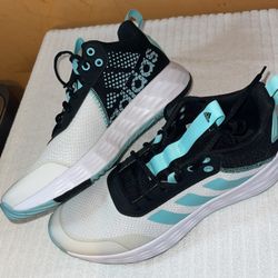 Adidas White And Blue Sneakers 10.5 