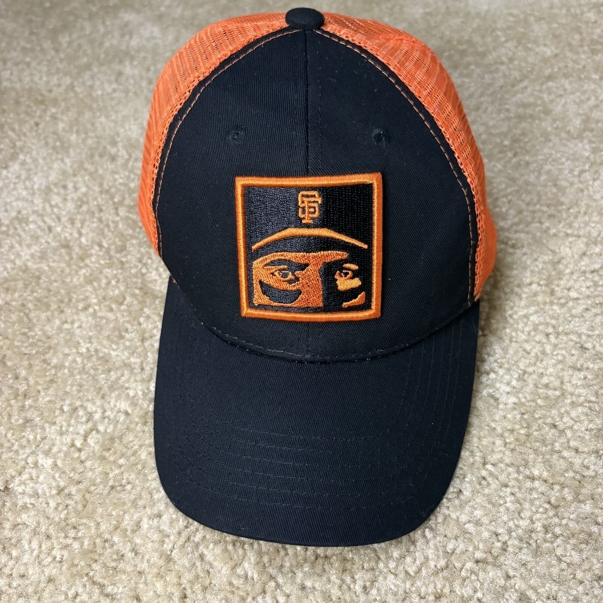 San Francisco Giants Will Clark Autism Awareness Orange & Black Mesh Trucker Hat