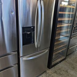 New
30 in. W 22 cu. ft. French Door Refrigerator with Water Dispenser in Stainless Steel