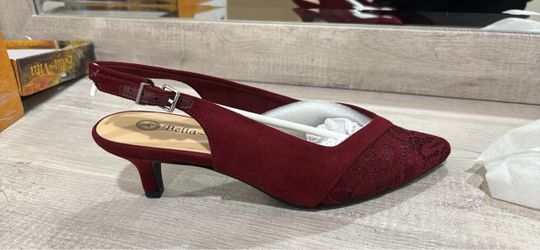 Bella víta kitten heels burgundy