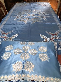 New BEDSPREAD,New,custom made,twin blue,twin bedspread with Ruffled Edges,satin,Cut work Iron Soldering,85x45", I have 2 of these.let me know if you