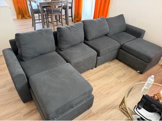 Couch bed with storage