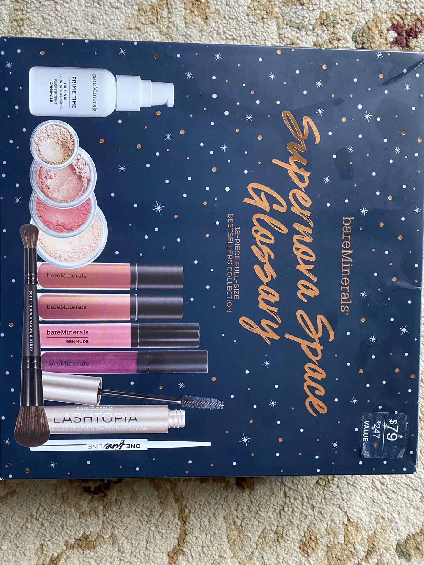 Bare minerals supernova space glossary set 12 piece full product set .