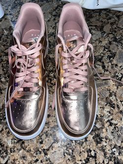 Nike Air Force 1 Low Metallic Rose Gold Bronze Size 15.5
