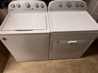 Whirlpool washer and electric dryer