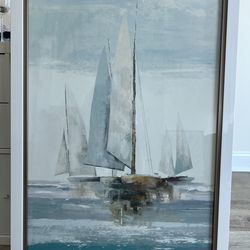 Framed Sailboat Art