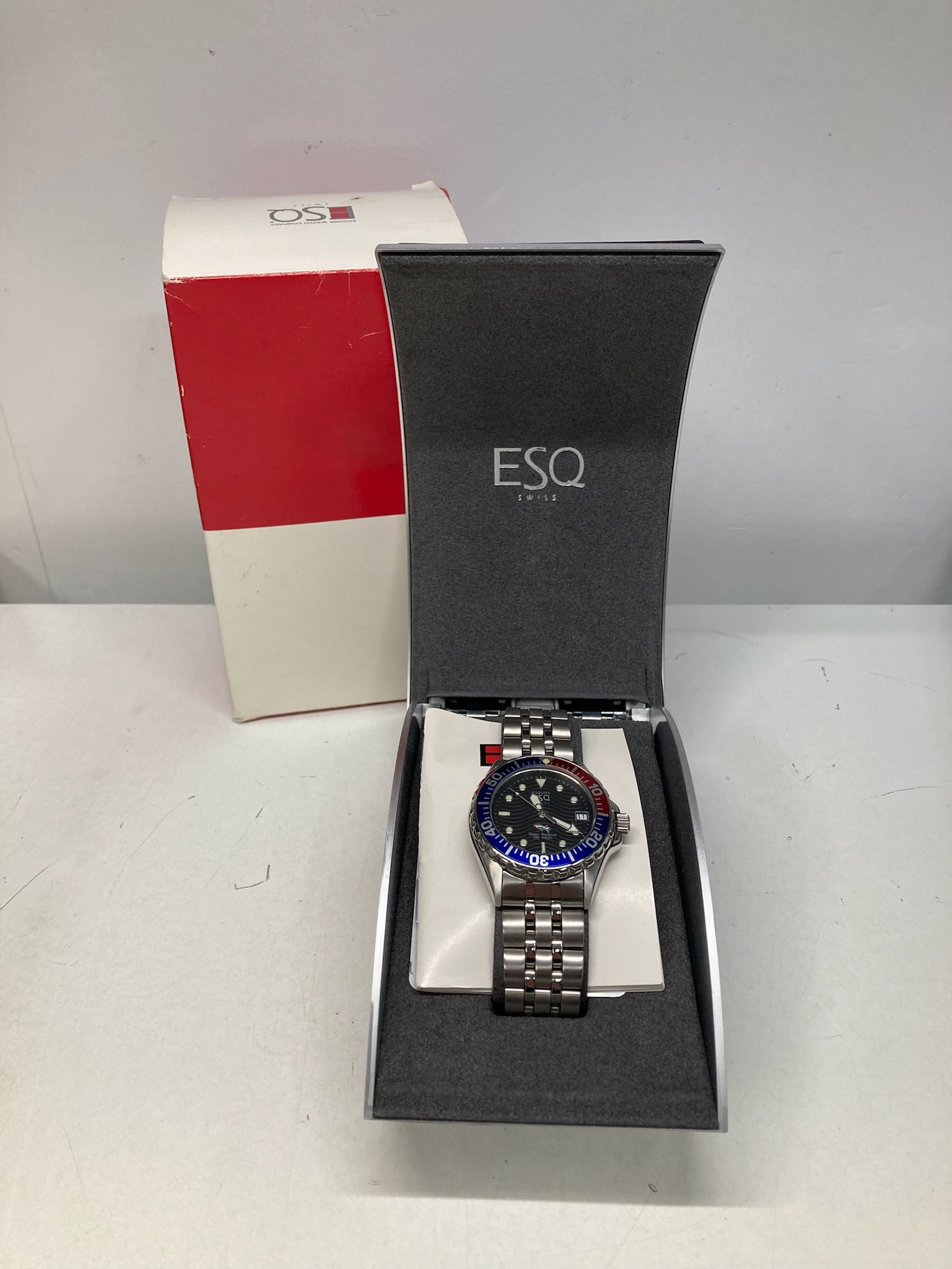 ESQ Esquire by Movado 30045 Pepsi Bezel Quartz Watch