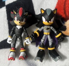 Jakks Pacific Sonic Movie 3 Shadow and Batman Shadow Action Figures