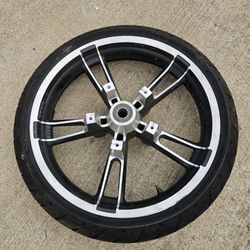 Harley davidsin impeller felge Motorcycle Wheel with Tire and Rotor Hub
