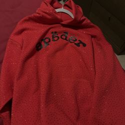 Red VVS Sp5der Hoodie 