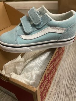 Vans Old Skool Aquatic True White Toddler Size 8