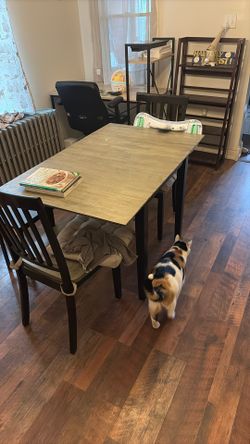 Dining Room Table. Two Chairs.