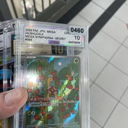 Pokémon 2026 Pm Japanese Mega Fa Shuckle Mega Symphony PSA 10 Slab Card
