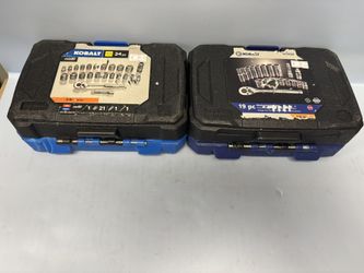 Kobalt 19 Pc. Sae & 24pc. Metric Mechanics Tool Sets 