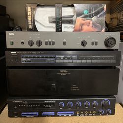 Vintage Hi-fi NAD preamplifier ROTEL Amplifier Yamaha