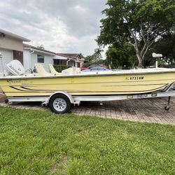 Grand Skiff Fishing Boat Clear Bottom 