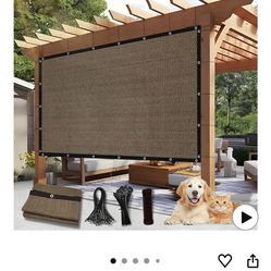 Shade Fabric Sun   Canopy 10x12 FT, Mocha