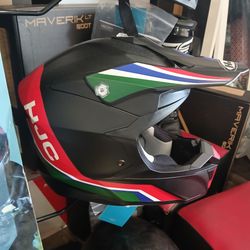 HJC racing motocross helmet brand new. size large DOT approved