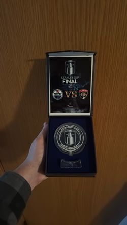 2025 NHL Stanley Cup Final Official Game-Used Ice Puck