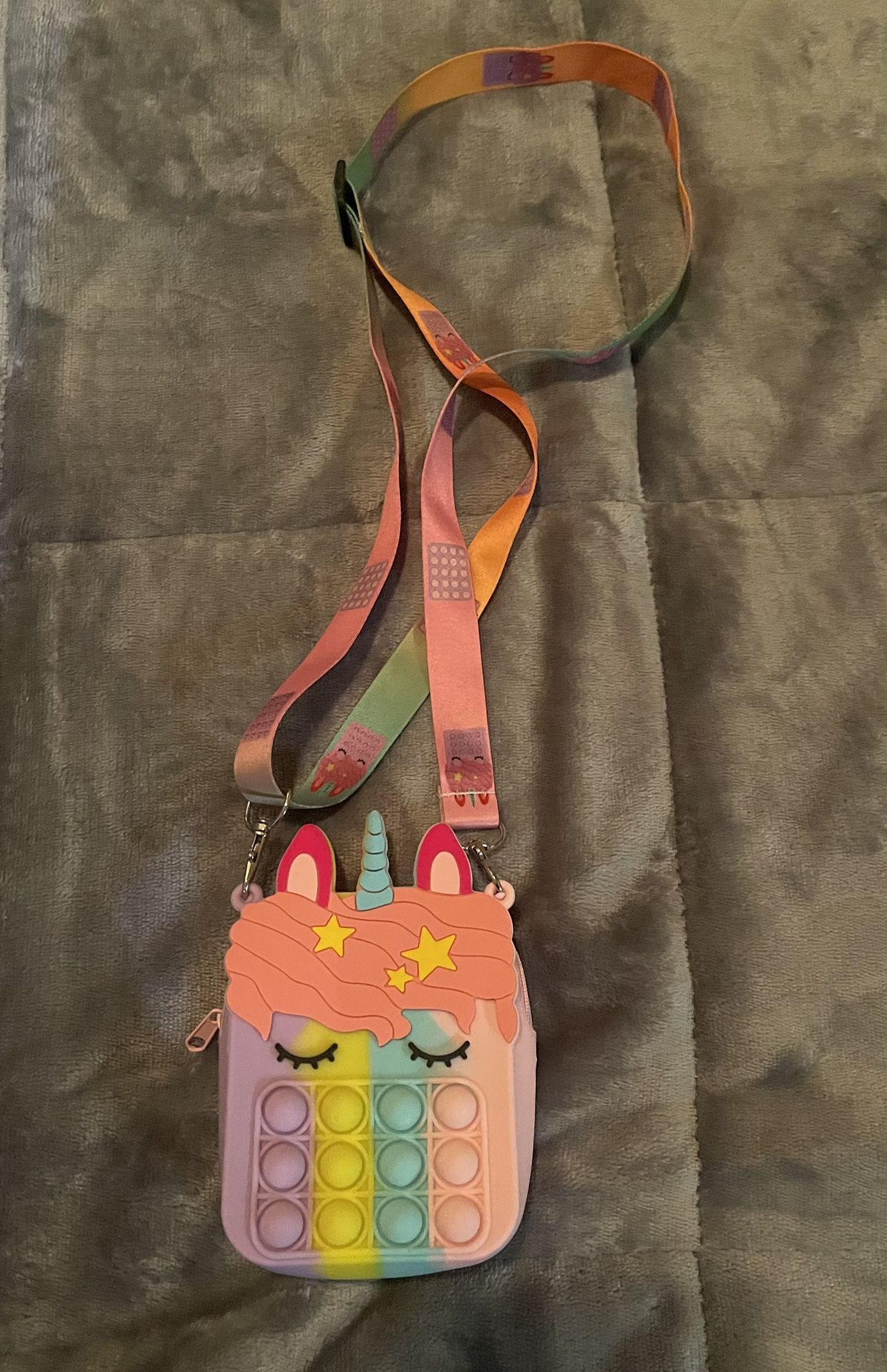 Unicorn Pop It Bag For Kids