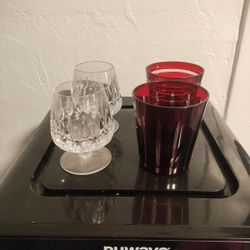 Cups  Red Set 5 Clear Set 5