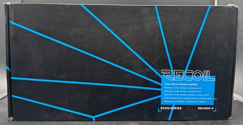 RECOIL A-REA600.4 1040 Watts Full-Range Class A/B 4-Channel Car Audio Amplifier