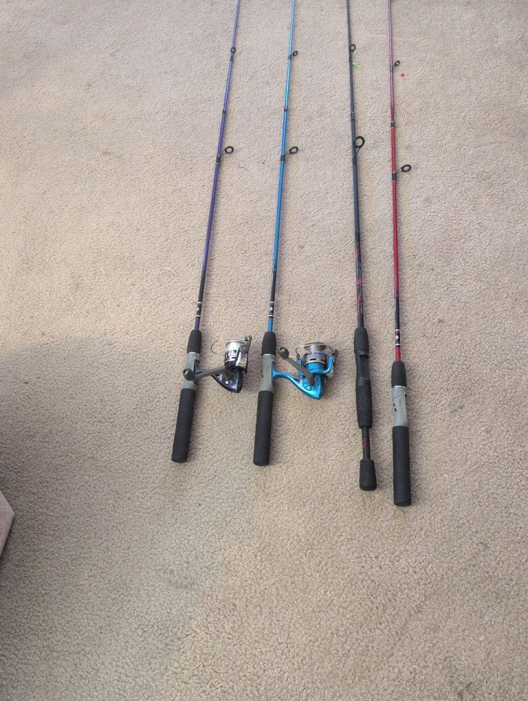 Trout Lake Fishing Rod And Reel Zebco Sling Shot