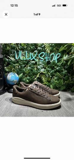 Kizik Vegas 2 Men Hands-Free Sneakers Brown Oiled Leather Size 11