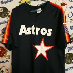 Vintage Vntg 1980s Majestic Houston Astros MLB Baseball Senior League Baseball Jersey Shirt