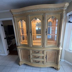 China Hutch, Buffet, Dining Table Set