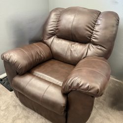 Oversized Brown Recliner Chair 