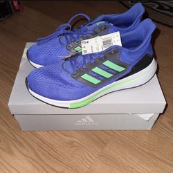 Adidas Sonic Ink & Screaming Green EQ21 Running Shoes - Size 11