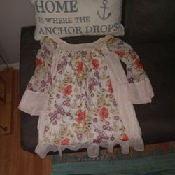 Long Floral Shirt/dress