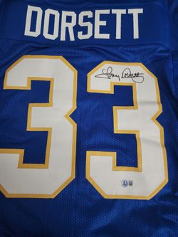 Autographed Tony Dorsett college jersey Pitt Panthers for you cowboy fans and college fans