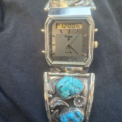 This is the same watch, but shined up and cleaned the watch works itself.Put a new battery in it works fine