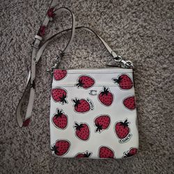 Coach Kitt Strawberry Crossbody Handbag