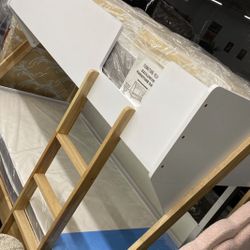 Strong New Twin Twin Modern Coastal Beach Bunkbed Great For Airbnb Vrbo  Shabby Chic Natural Wood Look 