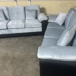 2 Gray Couches For Sale 