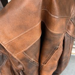Motorcycle Buffalo Leather Jacket 