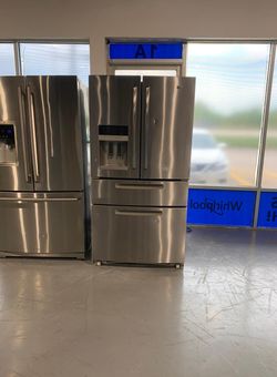 Maytag 4 Door Stainless Steel Refrigerator Fridge
