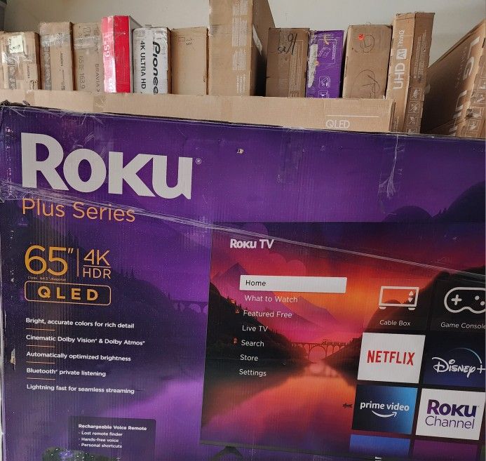 TV ROKU QLED 65".