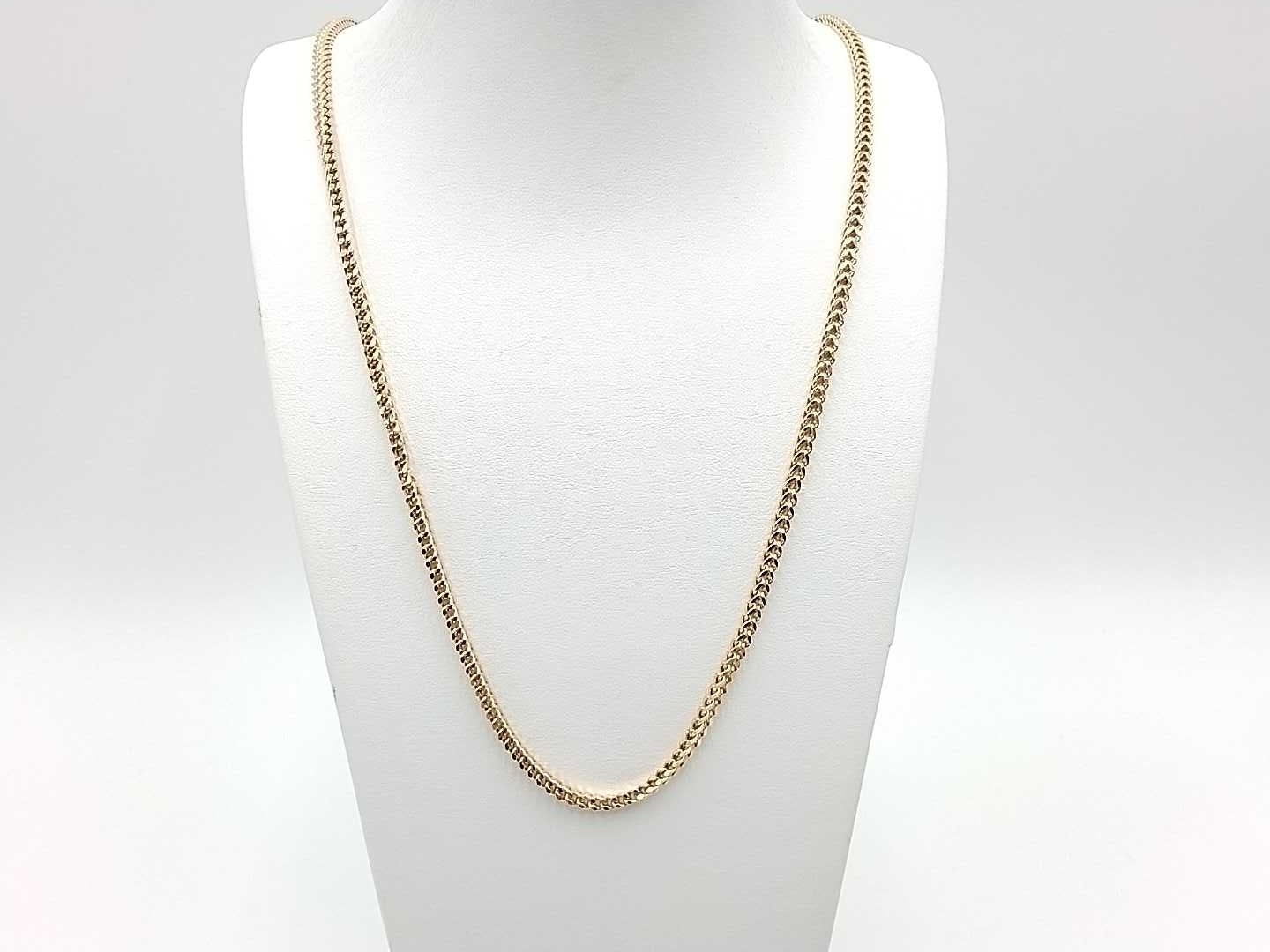 14k Yellow Gold 10.6 Grams Fox Tail Chain 22 Inches Jr1025pxzmia