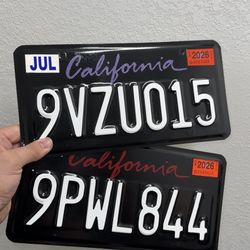 License plates wrap