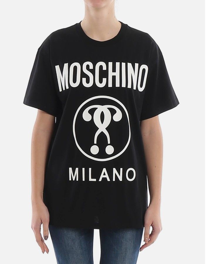 Moschino Question Mark Milano TSHIRT BLACK L
