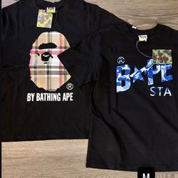 Bape/bur and bapesta tee