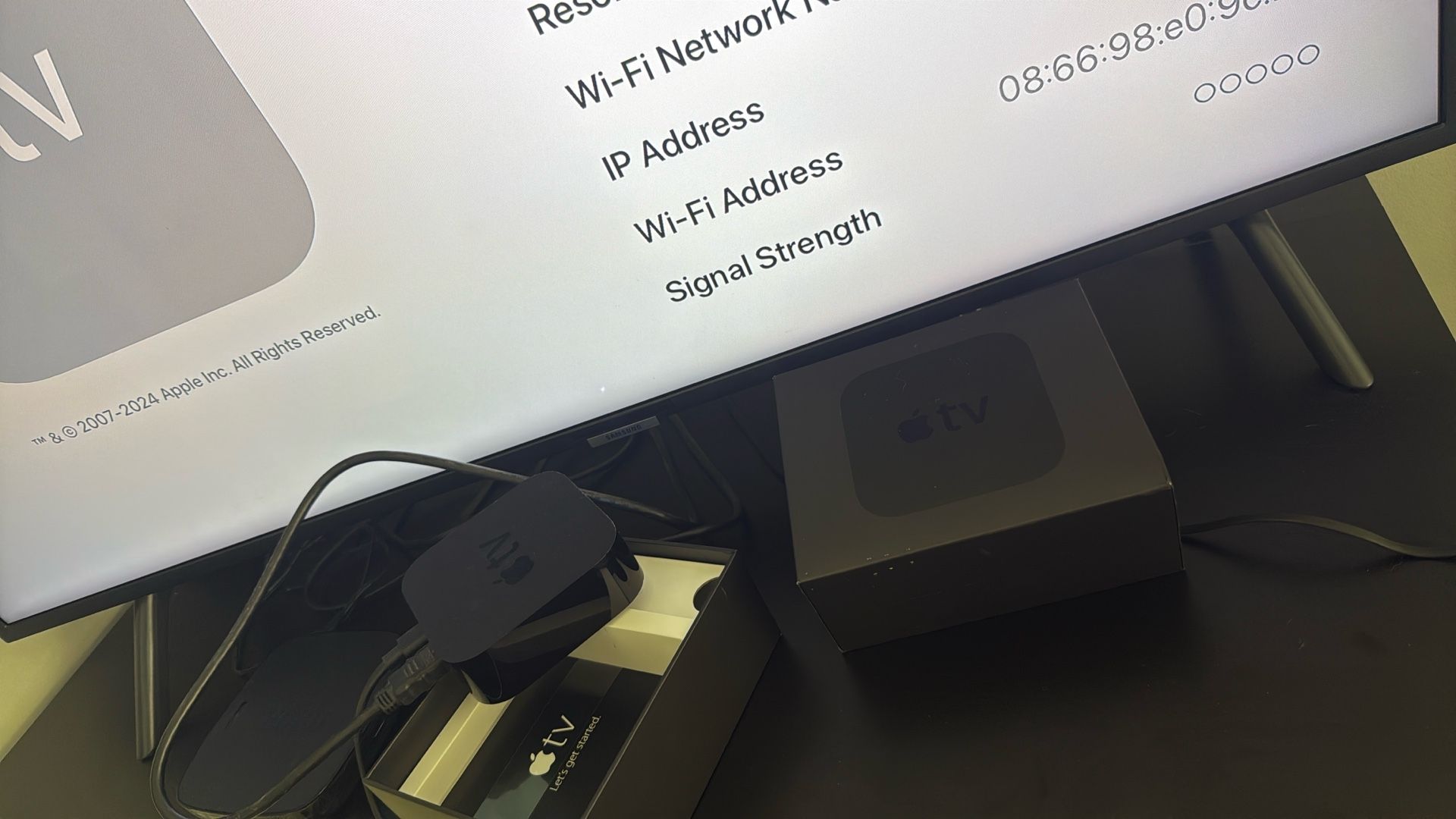 Apple TVs, Printers, monitors, Blu-ray players, electronics