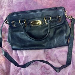 Black Leather Small Hamilton Michael Kors 